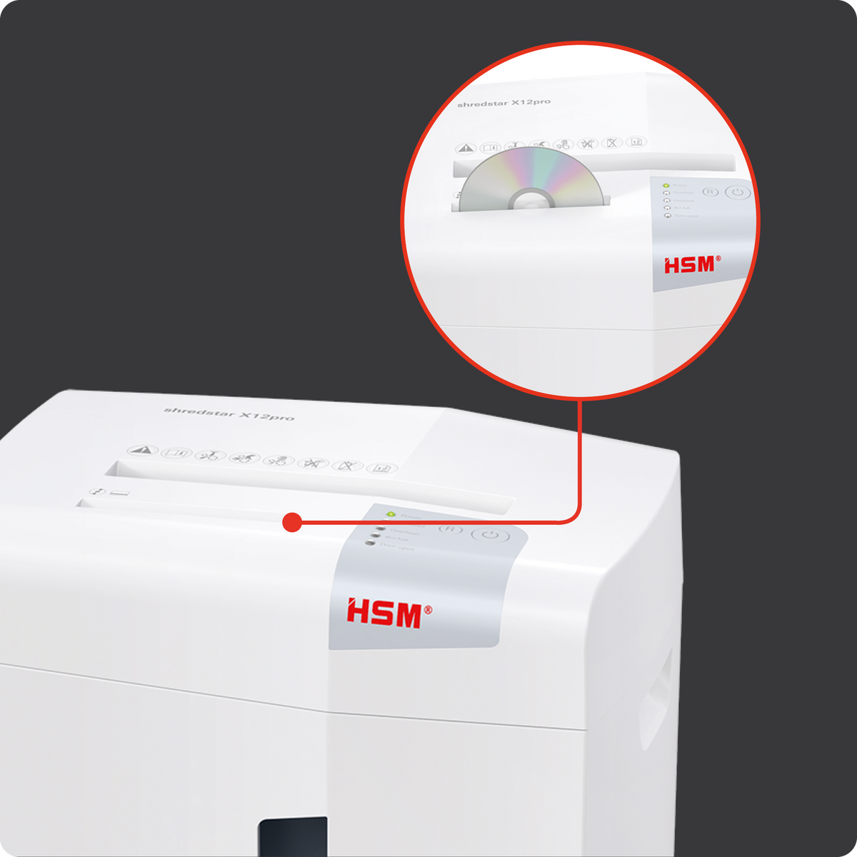 Aktenvernichter HSM shredstar X12pro - 2 x 15 mm