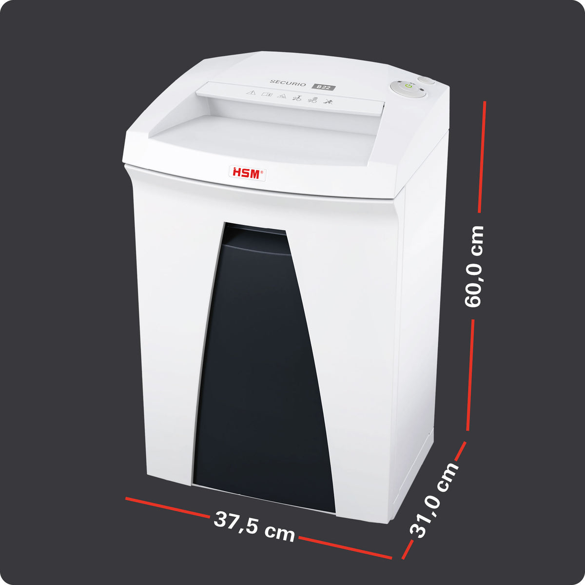 HSM SECURIO B22 HS - 0,78 x 11mm Aktenvernichter