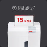 HSM ShredStar X15 - 4 x 37mm Aktenvernichter