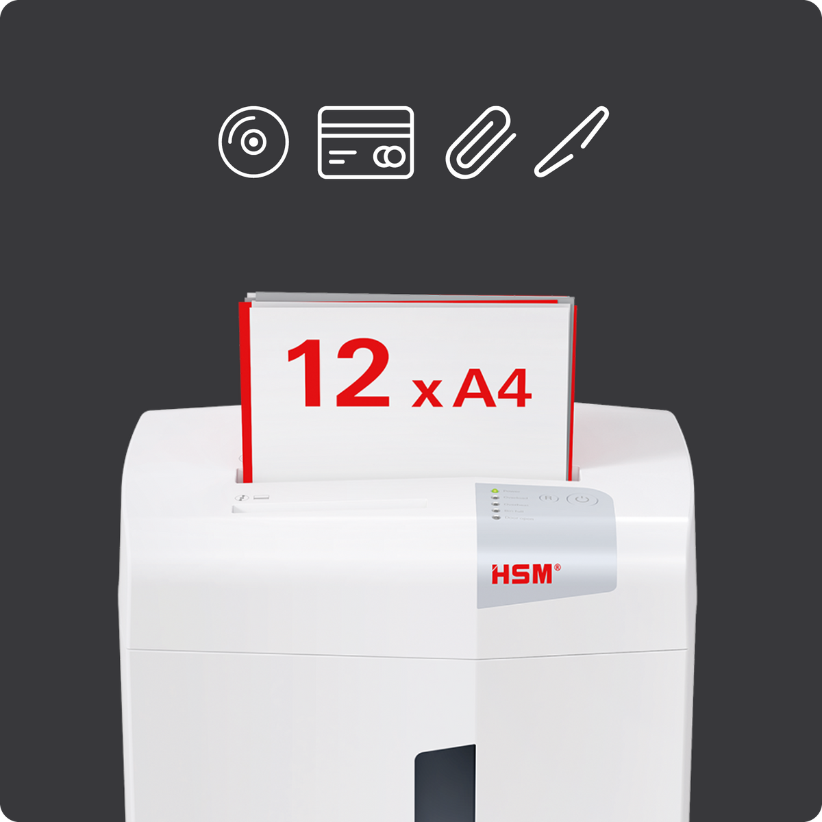 Aktenvernichter HSM shredstar X12pro - 2 x 15 mm