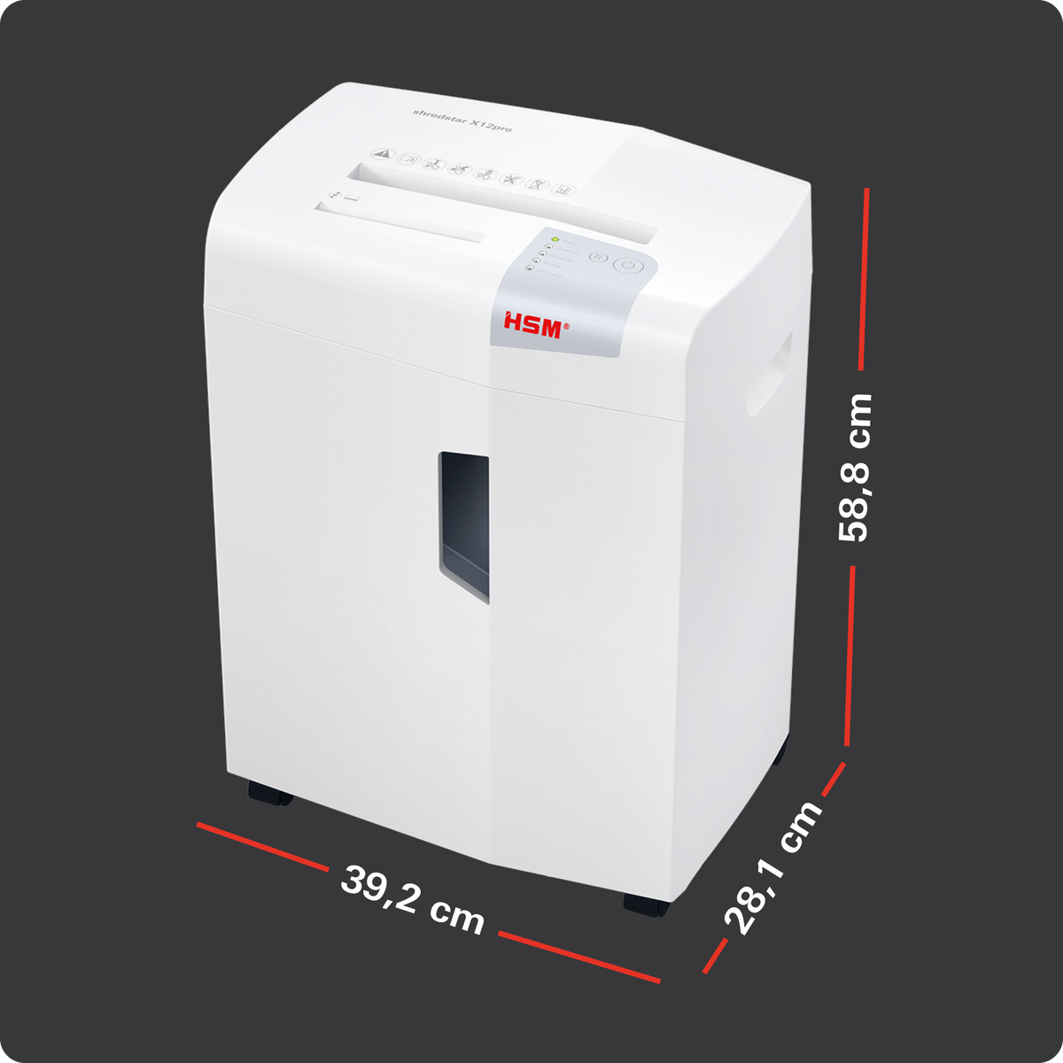 Aktenvernichter HSM shredstar X12pro - 2 x 15 mm