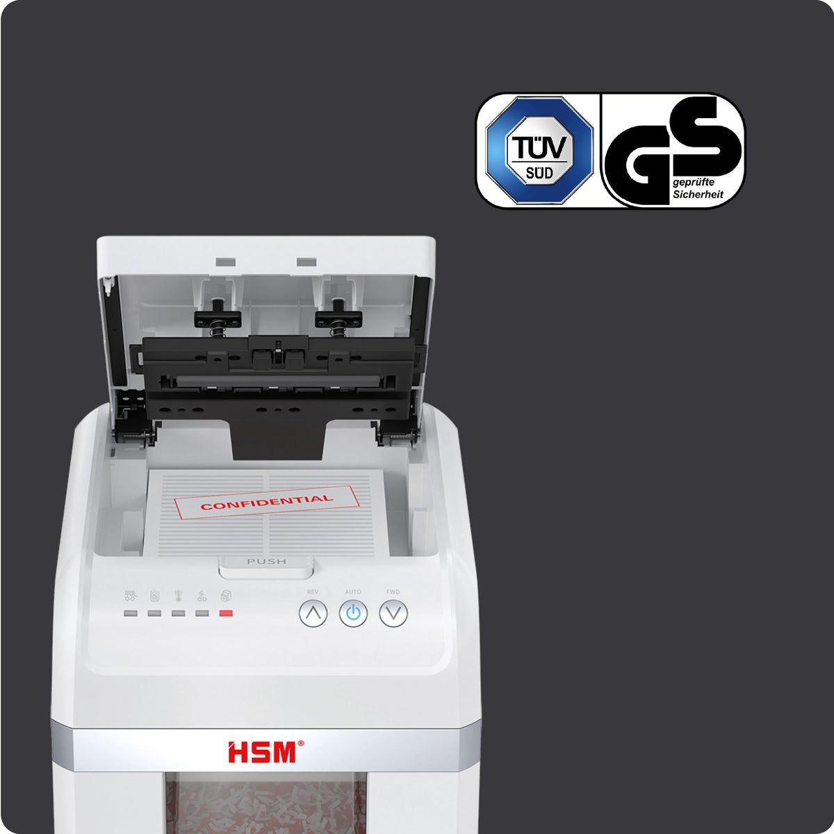 Aktenvernichter HSM shredstar Autofeed X200 - 4 × 12 mm