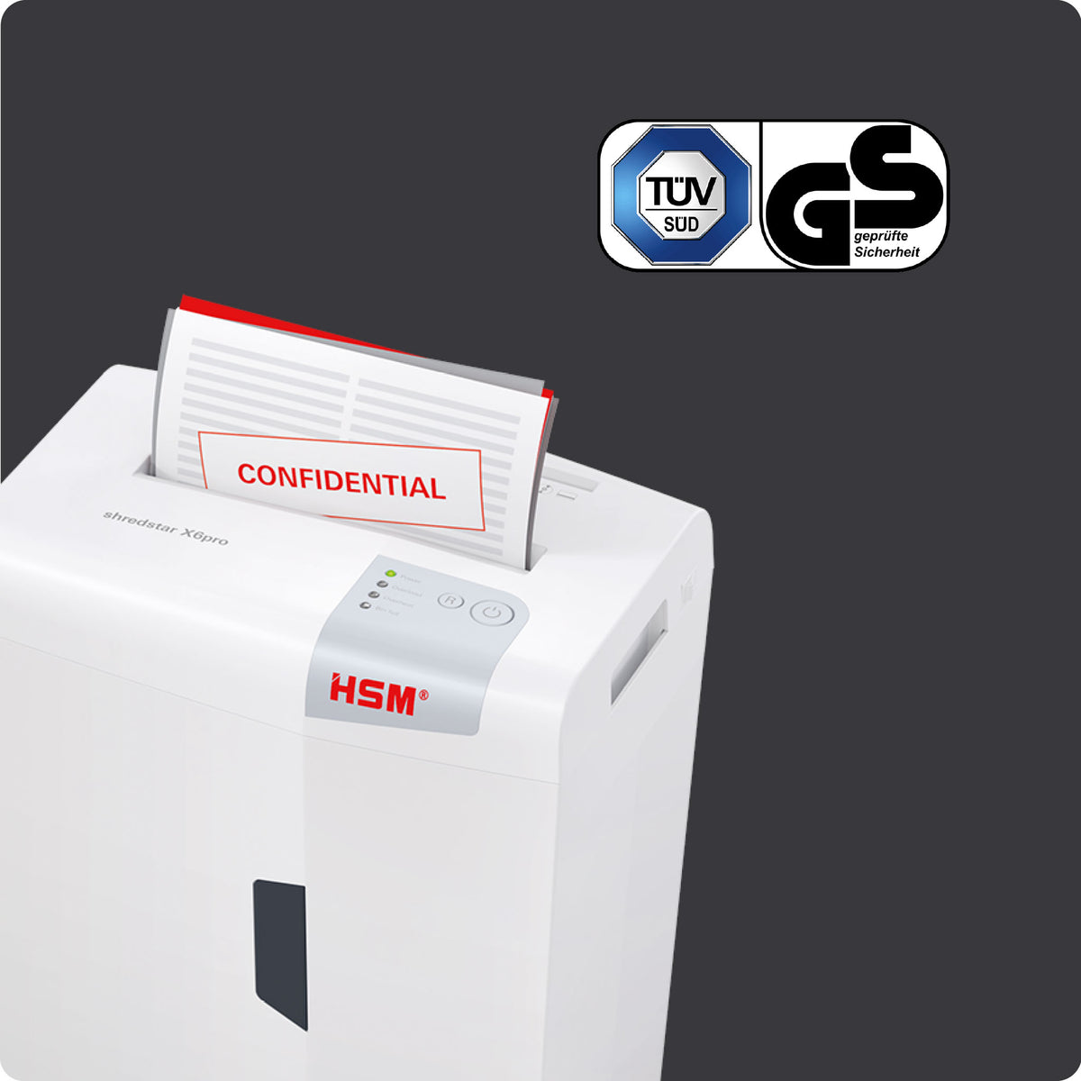 HSM Shredstar X6pro - 2 x 15mm Aktenvernichter