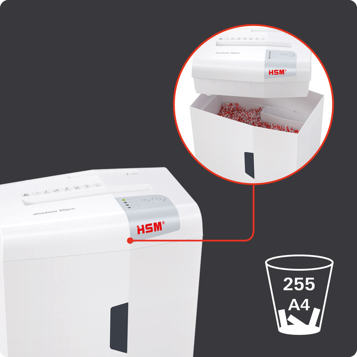 HSM Shredstar X6pro - 2 x 15mm Aktenvernichter