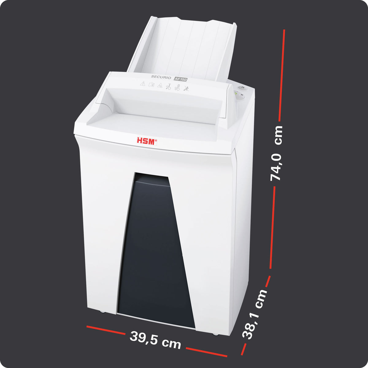 HSM SECURIO AF150 - 4,5 x 30mm Aktenvernichter