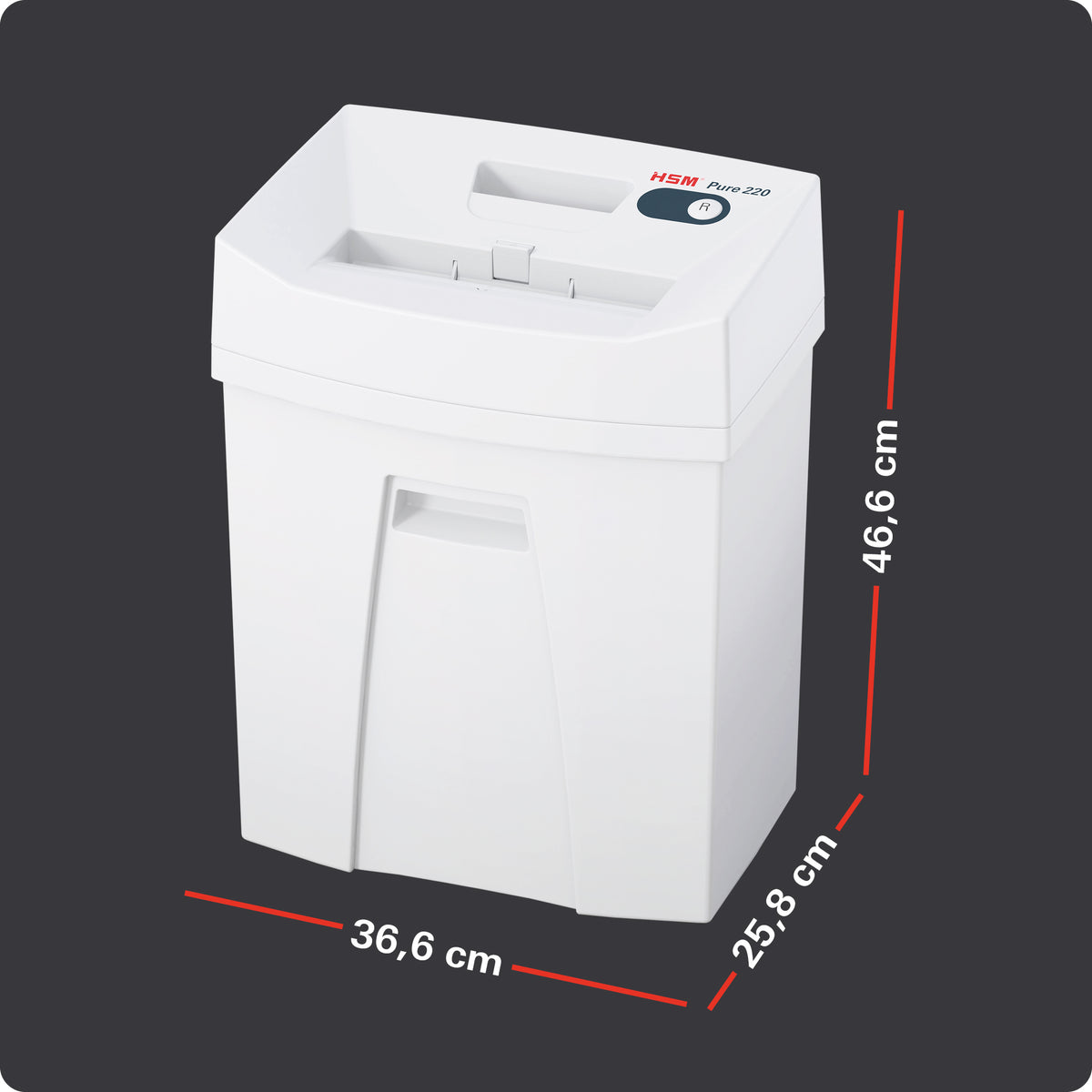 HSM Pure 220 - 4 x 25mm Aktenvernichter