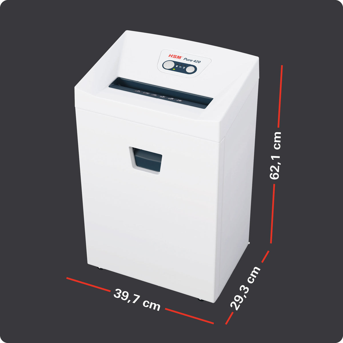 Aktenvernichter HSM Pure 940 3,9 x 40 mm
