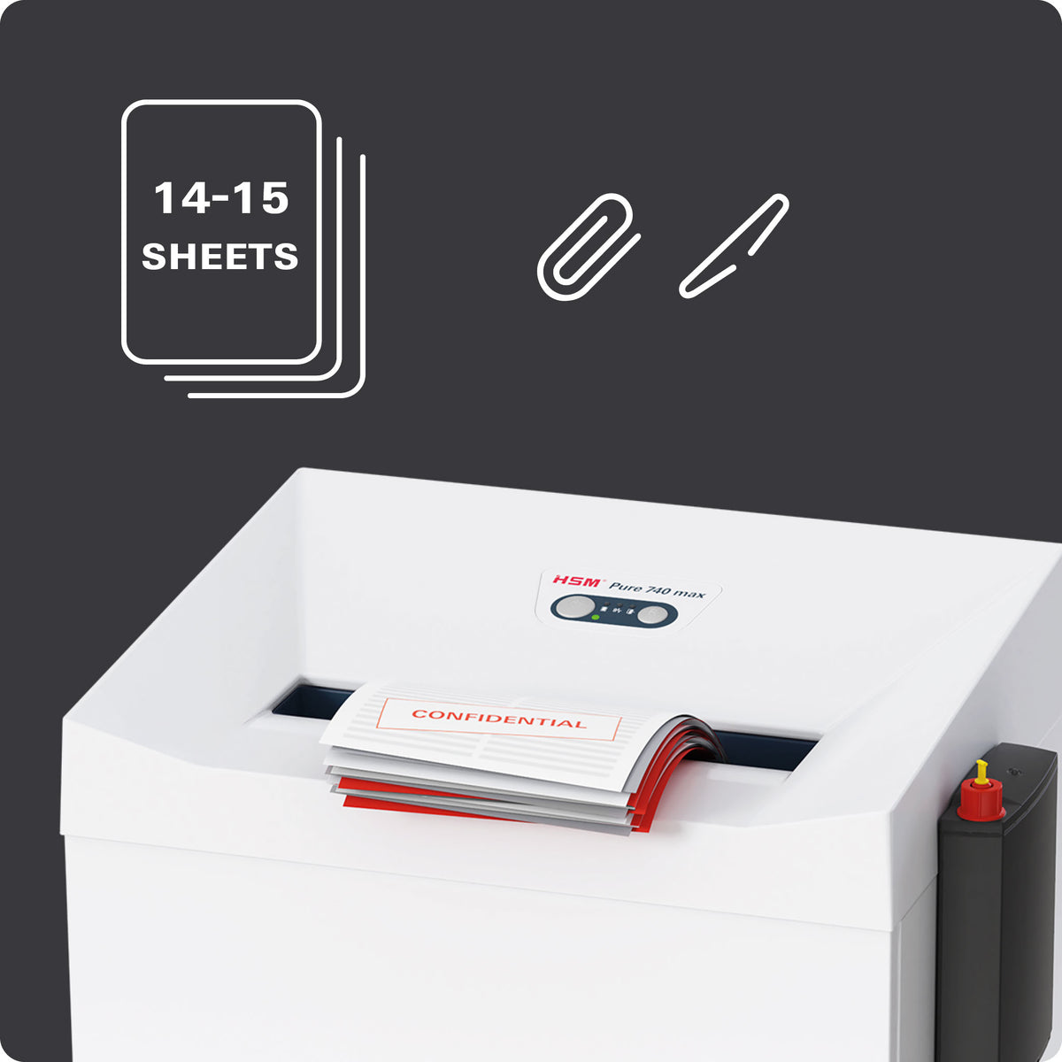 HSM Pure 740 max - 4,5 x 30mm Aktenvernichter