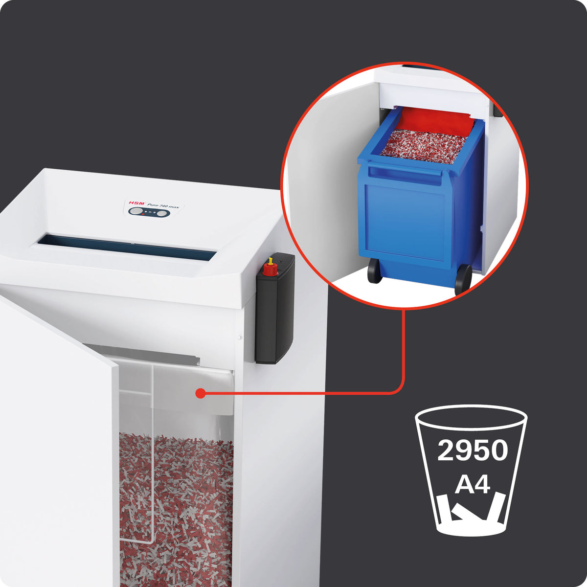 HSM Pure 740 max - 1,9 x 15mm Aktenvernichter